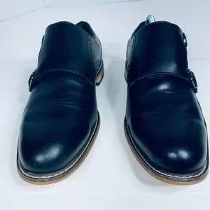 Bar III Jesse Monk-strap Leather Oxfords Black Size 10.5 Wide Bar III Men main image 2